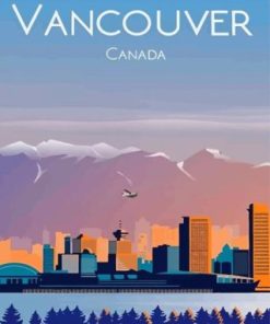 Vancouver Poster Canada Paint By Numbers