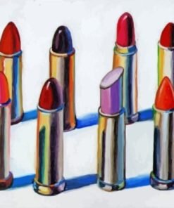 Vintage Lipsticks Paint By Numbers