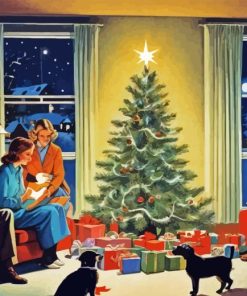 Vintage Christmas Evening Paint By Numbers