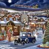 Vintage Christmas Evening Village Paint By Numbers