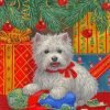 Westie Christmas Art Paint By Number