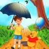 Winnie The Pooh And Christopher Robin Paint By Numbers