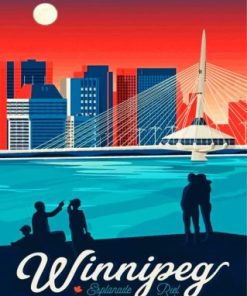 Canada Winnipeg Poster Paint By Numbers
