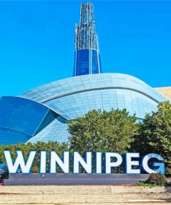 Winnipeg The Canadian Museum paint by numbers