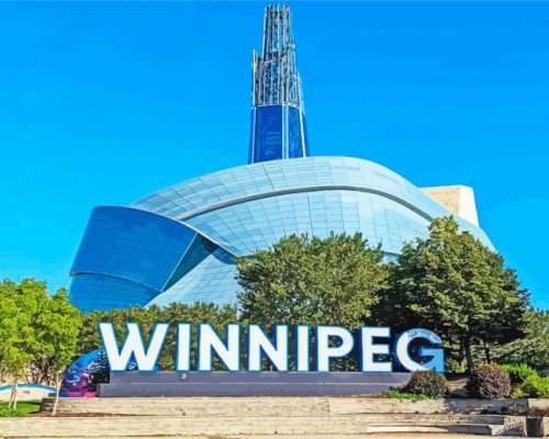Winnipeg The Canadian Museum paint by numbers