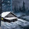 Winter Night By Bob Ross Paint By Number