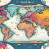 World Map paint by numbers