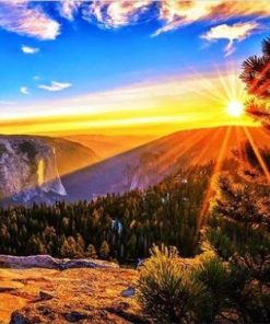 Yosemite National Park Sunrise Paint By Numbers