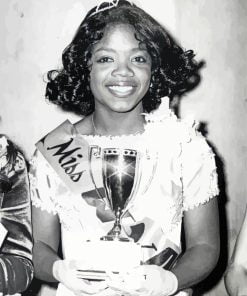 Young Oprah paint by numbers