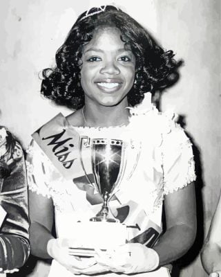 Young Oprah paint by numbers