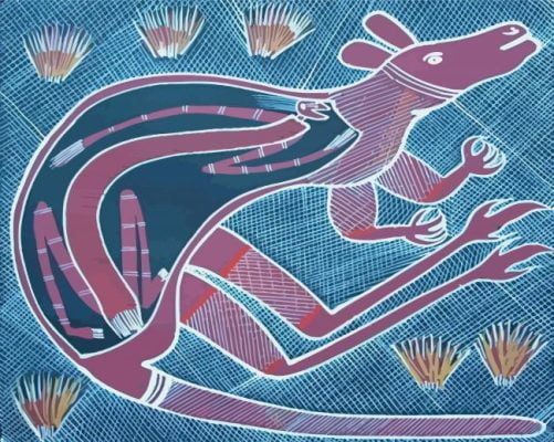 Aboriginal Australian Kangaroo Paint By Number