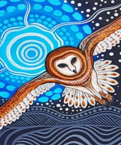 Aboriginal Owl Paint By Number