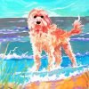 Abstract Cockapoo Dog Paint By Number