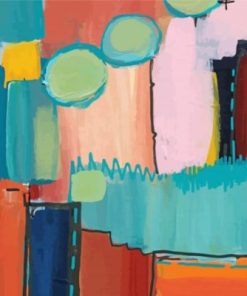 Abstract Mid Century Art Paint By Numbers