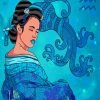 Asian Aquarius Woman Paint By Numbers