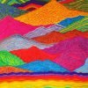 Aesthetic Colorful Mountains Paint By Number