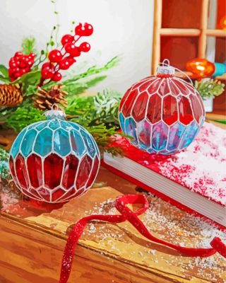 Christmas Ornaments Decoration Paint By NumbersChristmas Ornaments Decoration Paint By Number
