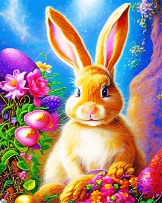 Aesthetic Easter Bunny Paint By Number