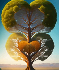 Heart Tree Of Life Paint By Number