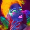 Aesthetic Neon Lady Paint By Number