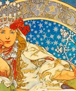Alphonse Mucha Princezna Hyacinta Paint By Numbers