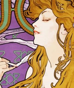 Affichiste De Lart Nouveau Et Artiste Engage Paint By Numbers