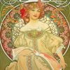 Alphonse Mucha Daydream Paint By Numbers