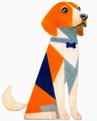 Beagle Dog Illustration Paint By Number
