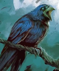 Black Raven bird Paint By Numbers