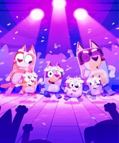 Bluey The Sign Cartoon paint by numbers