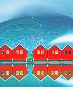 Boathouses Sunndalsora Paint By Numbers