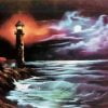 Bob Ross Lighthouse At Night Paint By Number