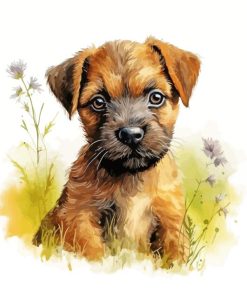 Terrier Soldier Puppy Paint By Number