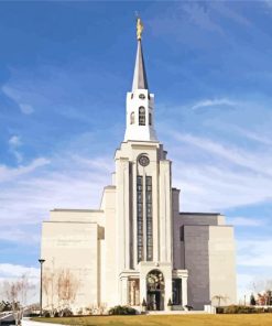 Boston Temple Lds Paint By Numbers