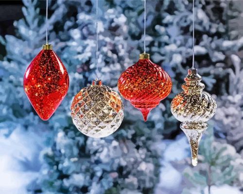 Christmas Ornaments Decor Paint By Number