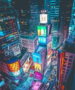 Times Square NY Paint By Numbers