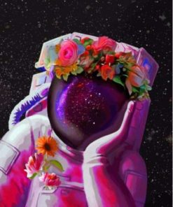 Astronaut Flowers Paint By Numbers