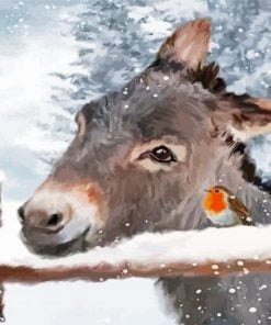 Cool Donkey And Robins Paint By Number