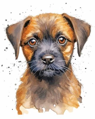 Cute Terrier Soldier Paint By Number