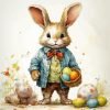Stylish Easter Bunny Paint By Number