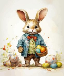 Stylish Easter Bunny Paint By Number