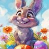 Cute Easter Bunny Paint By Number