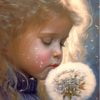 Cute Girl And Dandelion Paint By Number
