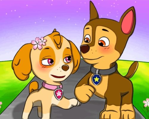 Cute Paw Patrol Paint By Number