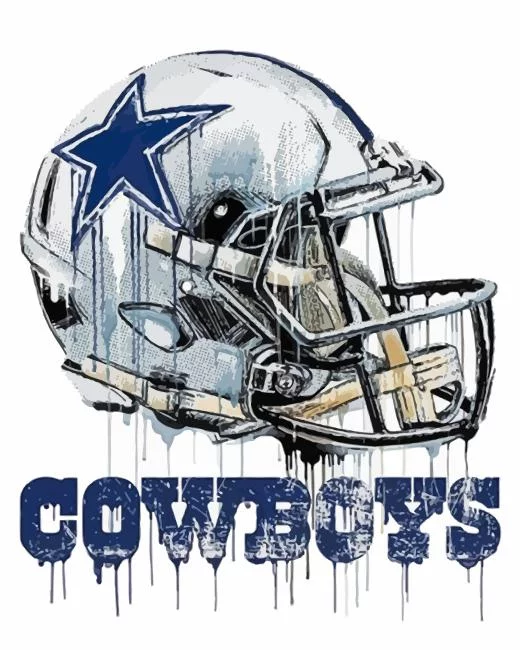 Dallas Cowboys Helmet Logo Paint By Numbers " Dallas Cowboys Helmet Logo Paint By Number