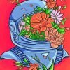 Floral Astronaut Art Paint By Numbers