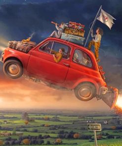 Flying Car Paint By Number