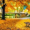 Autumn At Boston Garden Paint By Number