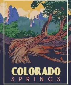 Garden Of The Gods Colorado Paint By Number
