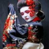 geisha woman paint by numbers